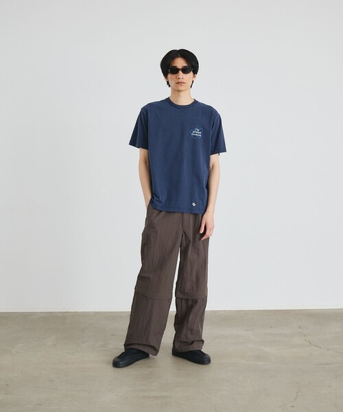 City Ambient Products（シティアンビエントプロダクツ）の「City Ambient Products: フラワー プリント フェード ピグメント Tシャツ（Tシャツ/カットソー・メンズ・ブラウン/ネイビー/チャコールグレー/ダークグレー・SMALL/MEDIUM/LARGE）」の13枚目の写真