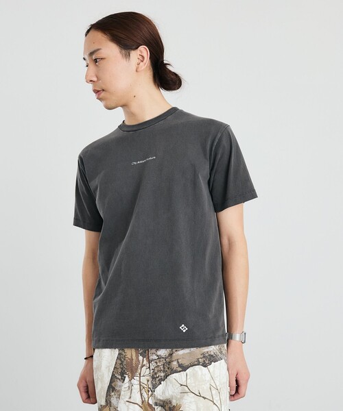 City Ambient Products（シティアンビエントプロダクツ）の「City Ambient Products: フラワー プリント フェード ピグメント Tシャツ（Tシャツ/カットソー・メンズ・ブラウン/ネイビー/チャコールグレー/ダークグレー・SMALL/MEDIUM/LARGE）」の17枚目の写真