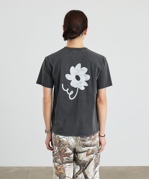 City Ambient Products（シティアンビエントプロダクツ）の「City Ambient Products: フラワー プリント フェード ピグメント Tシャツ（Tシャツ/カットソー・メンズ・ブラウン/ネイビー/チャコールグレー/ダークグレー・SMALL/MEDIUM/LARGE）」の19枚目の写真