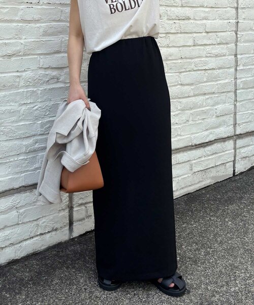 GALLARDAGALANTE（ガリャルダガランテ）の「【ジャージーシリーズ】【セットアップ対応】ジャージータイトスカート（スカート・レディース・イエロー/ブラック・1/0）」の2枚目の写真