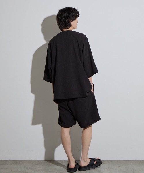 SLICK(スリック)の「【SLICK/スリック】Reflax Canvas Two Tuck Shorts / リフラックスキャンバスツータックショーツ/ セットアップ対応/ ショートパンツ/ テック素材(その他パンツ・メンズ・ブラック/グレイッシュベージュ/チャコールグレー・1/2/3)」の10枚目の写真