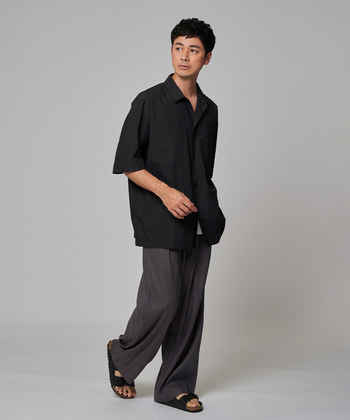 EDIFICE（エディフィス）の「GOLDEN MILLS INC. (ゴールデンミルズ インク) タイプライター キューバ シャツ（シャツ/ブラウス・メンズ・ブラック/ホワイト・SMALL/MEDIUM/LARGE）」の5枚目の写真