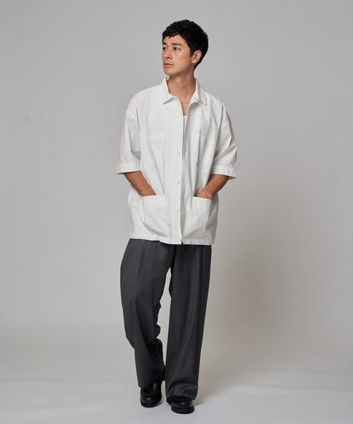 EDIFICE（エディフィス）の「GOLDEN MILLS INC. (ゴールデンミルズ インク) タイプライター キューバ シャツ（シャツ/ブラウス・メンズ・ブラック/ホワイト・SMALL/MEDIUM/LARGE）」の15枚目の写真