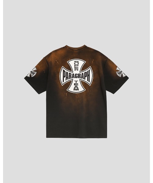 tシャツ A'GEM/9 × .kom「paragraph/パラグラフ」ファイヤーアーチロゴ半袖カットソー レディース メンズ A'GEM/9 × .kom 『Paragraph/パラグラフ』 FLAME LOGO T SHIRT