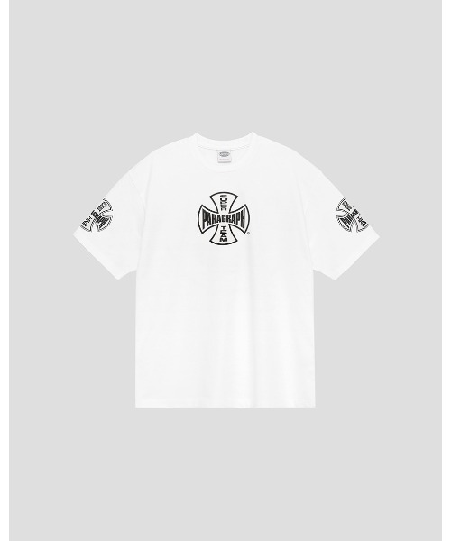 tシャツ A'GEM/9 × .kom 「Paragraph/パラグラフ」Cross Logo T-Shirt /クロスロゴ Tシャツ レディース メ A'GEM/9 × .kom 『Paragraph/パラグラフ』Cross Logo T-Shirt