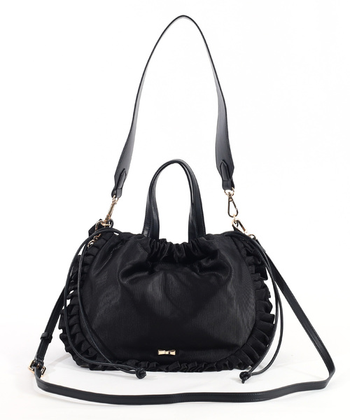 SMIR NASLI（サミールナスリ）の「フリル巾着ショルダーバッグ（ショルダーバッグ・レディース・シルバー/ブラック/ネイビー/パープル/ブラウン・FREE）」の15枚目の写真