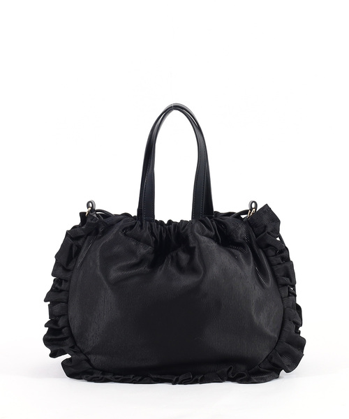 SMIR NASLI（サミールナスリ）の「フリル巾着ショルダーバッグ（ショルダーバッグ・レディース・シルバー/ブラック/ネイビー/パープル/ブラウン・FREE）」の17枚目の写真