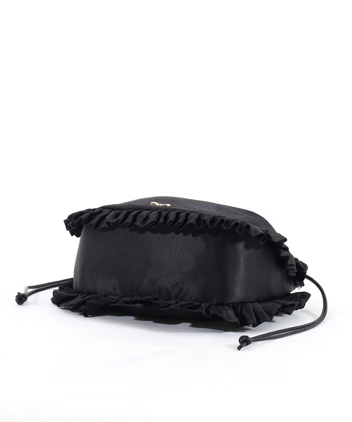 SMIR NASLI（サミールナスリ）の「フリル巾着ショルダーバッグ（ショルダーバッグ・レディース・シルバー/ブラック/ネイビー/パープル/ブラウン・FREE）」の18枚目の写真