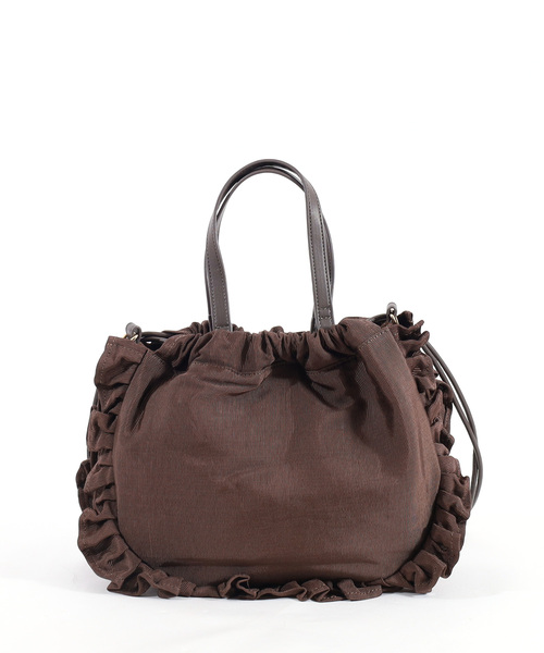 SMIR NASLI（サミールナスリ）の「フリル巾着ショルダーバッグ（ショルダーバッグ・レディース・シルバー/ブラック/ネイビー/パープル/ブラウン・FREE）」の22枚目の写真