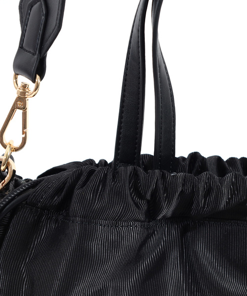 SMIR NASLI（サミールナスリ）の「フリル巾着ショルダーバッグ（ショルダーバッグ・レディース・シルバー/ブラック/ネイビー/パープル/ブラウン・FREE）」の6枚目の写真