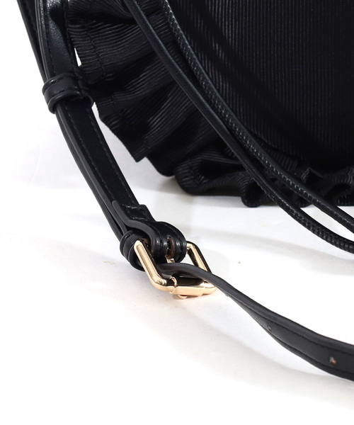 SMIR NASLI（サミールナスリ）の「フリル巾着ショルダーバッグ（ショルダーバッグ・レディース・シルバー/ブラック/ネイビー/パープル/ブラウン・FREE）」の7枚目の写真