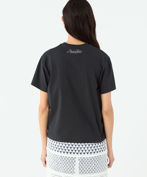 ボタニカルエンブロイダリー ハーフスリーブTシャツ（Tシャツ
