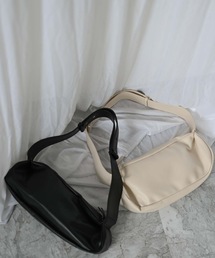 ＆HALF（アンドハーフ）の「レザー調ショルダーバッグ（ショルダーバッグ）」