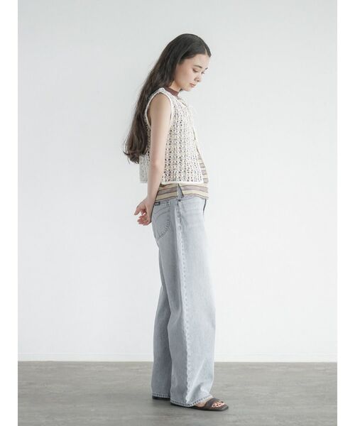 FIKA.(フィーカ)の「Geometric lace gilet(その他トップス・レディース・アイボリー/ブラック・MEDIUM)」の12枚目の写真