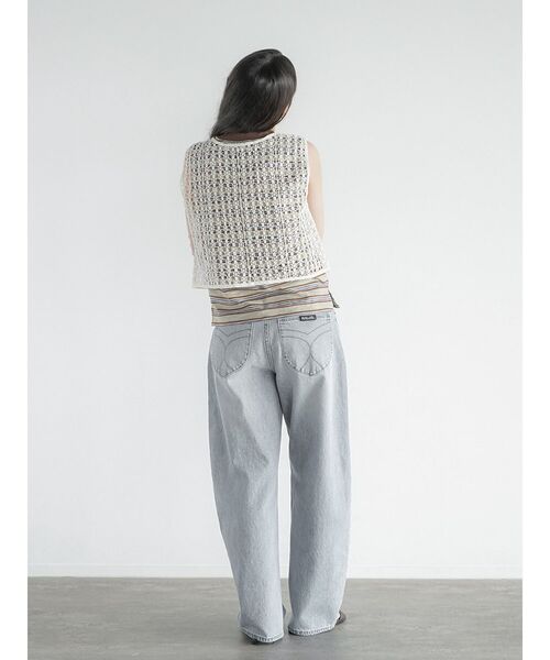 FIKA.(フィーカ)の「Geometric lace gilet(その他トップス・レディース・アイボリー/ブラック・MEDIUM)」の13枚目の写真