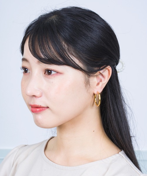 トムウッド　classic hoop large gold ピアス　金 TOMWOOD - 【残りわずか】Classic Hoops Large(GOLD) | ACRMTSM