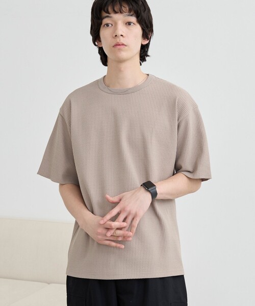 Tシャツ・カットソー [COLN] forfeit cross overfit short sleeve (2c) COLUMN / シャツテールショートスリーブカットソー＜PERMANENT
