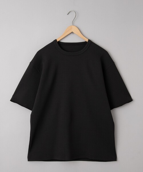 coen（コーエン）の「ワッフルショートスリーブＴシャツ（Tシャツ/カットソー・メンズ・オフホワイト/ダークグレー/ナチュラル・L/XL/M/S）」の2枚目の写真