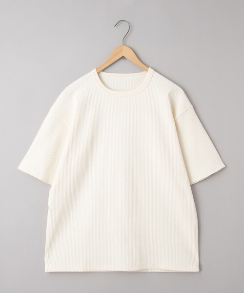 coen（コーエン）の「ワッフルショートスリーブＴシャツ（Tシャツ/カットソー・メンズ・オフホワイト/ダークグレー/ナチュラル・L/XL/M/S）」の21枚目の写真