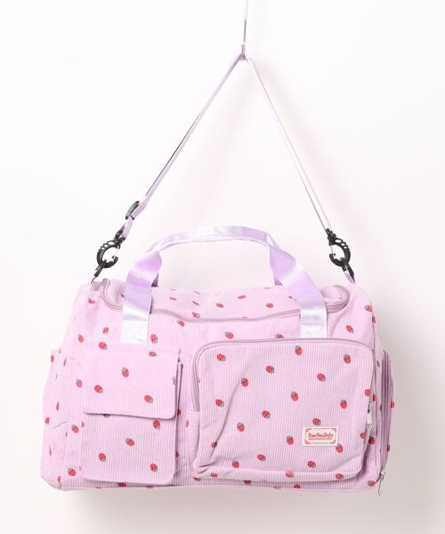 セール】【大容量・シューズBOX付】プチイチゴコーデュロイボストン