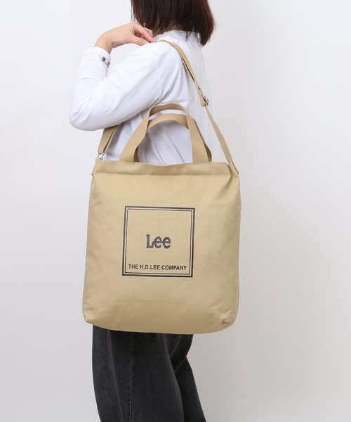 Lee(リー)の「Lee elf 帆布2WAYショルダー(ショルダーバッグ・レディース・ブラウン/ホワイト/グレー/ブラック・FREE)」の4枚目の写真
