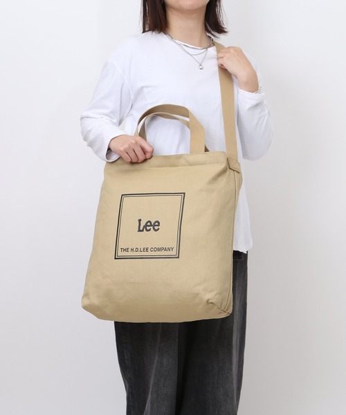 Lee(リー)の「Lee elf 帆布2WAYショルダー(ショルダーバッグ・レディース・ブラウン/ホワイト/グレー/ブラック・FREE)」の6枚目の写真