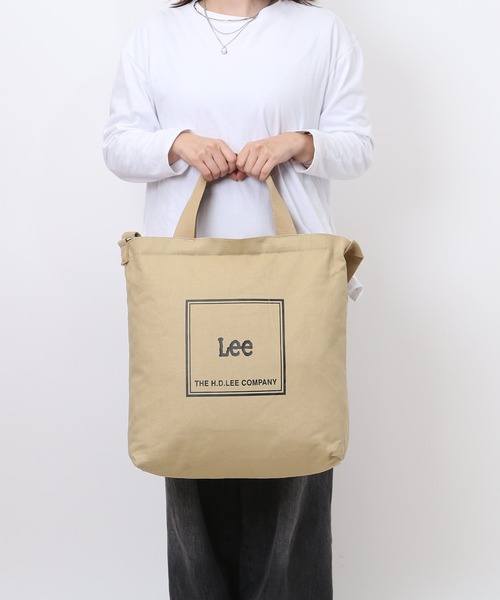 Lee(リー)の「Lee elf 帆布2WAYショルダー(ショルダーバッグ・レディース・ブラウン/ホワイト/グレー/ブラック・FREE)」の9枚目の写真