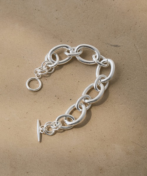 エルルナ様　リクエスト品　ブレスレット2点 LUENNA】 Oval Double Ring Chain Bracelet / オーバルダブルリング