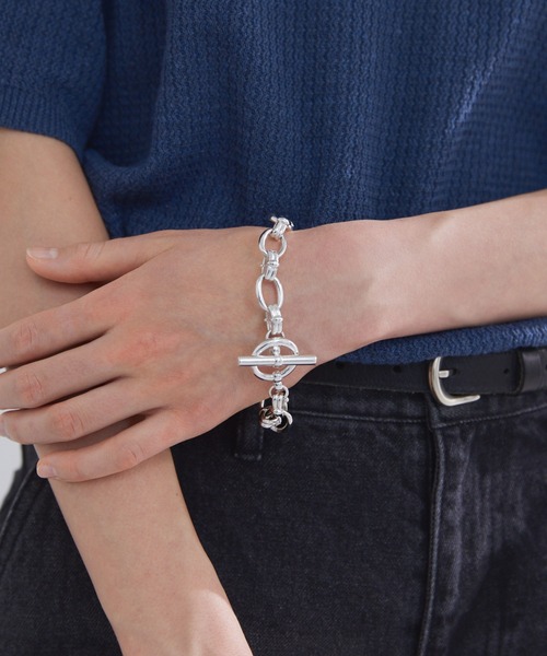 LUENNA】 Oval Double Ring Chain Bracelet / オーバルダブル
