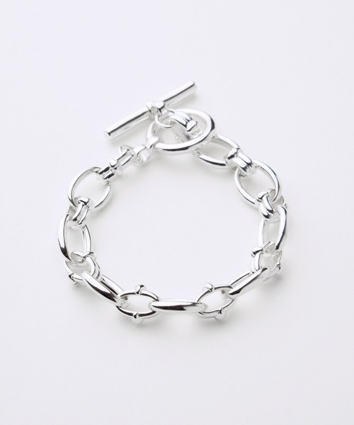 LUENNA（ルエナ）の「【LUENNA】 Oval Double Ring Chain Bracelet / オーバルダブルリングチェーンブレスレット（ブレスレット・メンズ・シルバー・FREE）」の12枚目の写真