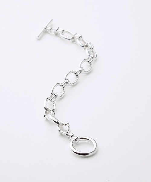 LUENNA（ルエナ）の「【LUENNA】 Oval Double Ring Chain Bracelet / オーバルダブルリングチェーンブレスレット（ブレスレット・メンズ・シルバー・FREE）」の13枚目の写真