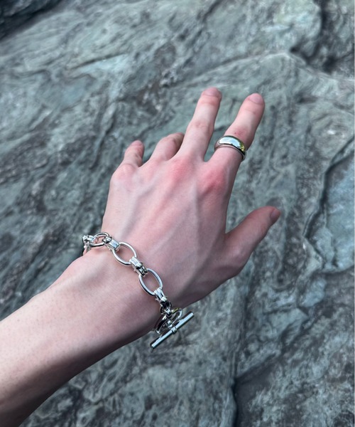 LUENNA】 Oval Double Ring Chain Bracelet / オーバルダブル