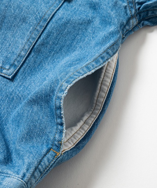 meanswhile(ミーンズワイル)の「Fade Denim Pleated Sleeve Blouse(デニムジャケット・メンズ・ブラック/インディゴブルー・4(XL)/2(M)/3(L)/1(S))」の14枚目の写真