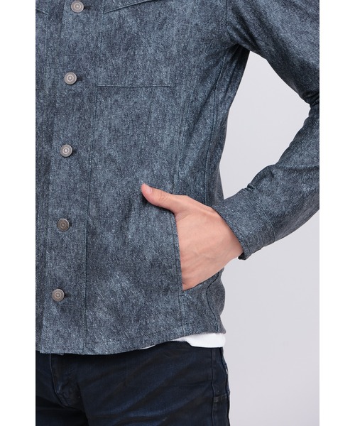 TORNADO MART（トルネードマート）の「ﾊｲﾃﾝｼｮﾝﾑﾗﾂｲﾙﾌﾟﾘﾝﾄｼｬﾂﾌﾞﾙｿﾞﾝ（ブルゾン・メンズ・グレー系その他/ネイビー・XXL/LL/L/M）」の11枚目の写真