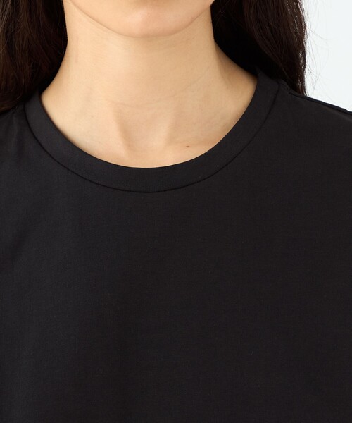 MACPHEE(マカフィー)の「コットンバックサテンコンビ バルーンTシャツ(Tシャツ/カットソー・レディース・カーキ/ブラック/ホワイト・S)」の8枚目の写真