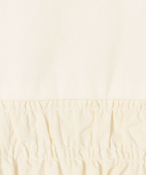 MACPHEE(マカフィー)の「コットンバックサテンコンビ バルーンTシャツ(Tシャツ/カットソー・レディース・カーキ/ブラック/ホワイト・S)」の12枚目の写真