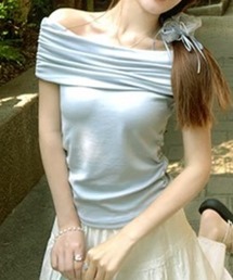 オフショル半袖Tシャツ