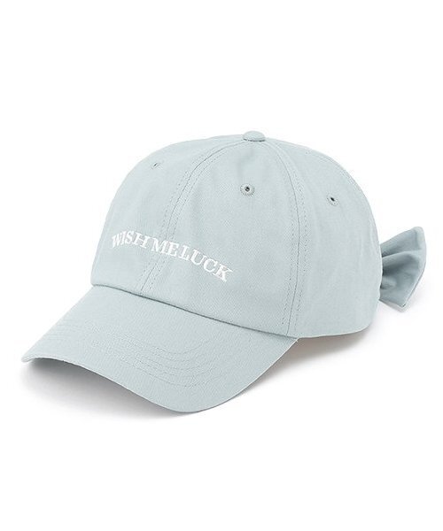 LOVETOXIC（ラブトキシック）の「【綿100％】バックリボンキャップ（キャップ・キッズ・アイボリー/サックスブルー/ブラウン/ブラック・F）」の4枚目の写真