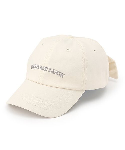 LOVETOXIC（ラブトキシック）の「【綿100％】バックリボンキャップ（キャップ・キッズ・アイボリー/サックスブルー/ブラウン/ブラック・F）」の2枚目の写真