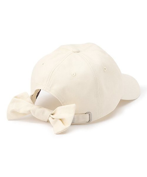 LOVETOXIC（ラブトキシック）の「【綿100％】バックリボンキャップ（キャップ・キッズ・アイボリー/サックスブルー/ブラウン/ブラック・F）」の5枚目の写真