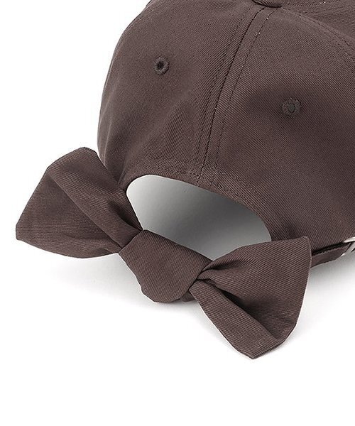 LOVETOXIC（ラブトキシック）の「【綿100％】バックリボンキャップ（キャップ・キッズ・アイボリー/サックスブルー/ブラウン/ブラック・F）」の11枚目の写真