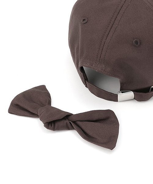 LOVETOXIC（ラブトキシック）の「【綿100％】バックリボンキャップ（キャップ・キッズ・アイボリー/サックスブルー/ブラウン/ブラック・F）」の12枚目の写真