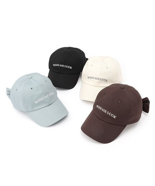 LOVETOXIC（ラブトキシック）の「【綿100％】バックリボンキャップ（キャップ・キッズ・アイボリー/サックスブルー/ブラウン/ブラック・F）」の16枚目の写真