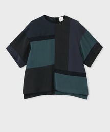 paul smith ポールスミス 切り替えノーカラーブラウス　シャツ Paul Smith｜ポール・スミスのシャツ/ブラウス（ノーカラー