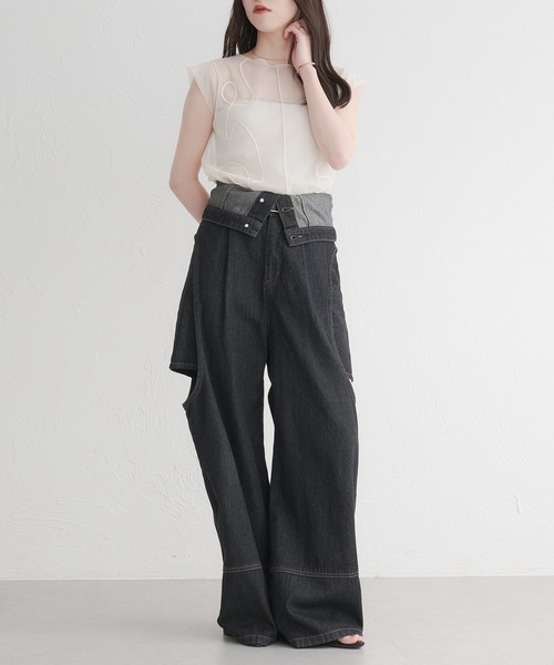 raffime（ラフィミー）の「アソートシアーノースリーブトップス（シャツ/ブラウス・レディース・ホワイト系その他/モカ/ミント/グリーン系その他/アイボリー/ブラウン系その他/ブラック・フリー）」の9枚目の写真