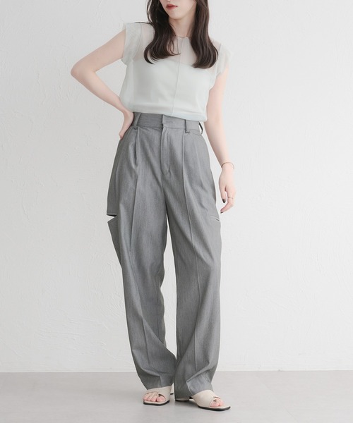 raffime（ラフィミー）の「アソートシアーノースリーブトップス（シャツ/ブラウス・レディース・ホワイト系その他/モカ/ミント/グリーン系その他/アイボリー/ブラウン系その他/ブラック・フリー）」の10枚目の写真