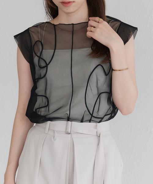 セール】アソートシアーノースリーブトップス（シャツ/ブラウス