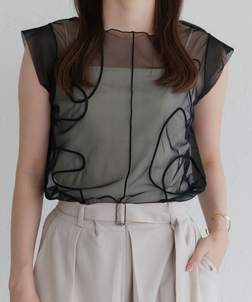 新品 ænrmòus nature box top ノースリーブ トップス セール】アソートシアーノースリーブトップス（シャツ/ブラウス