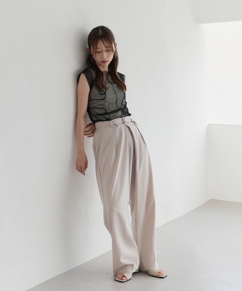 raffime（ラフィミー）の「アソートシアーノースリーブトップス（シャツ/ブラウス・レディース・ホワイト系その他/モカ/ミント/グリーン系その他/アイボリー/ブラウン系その他/ブラック・フリー）」の20枚目の写真