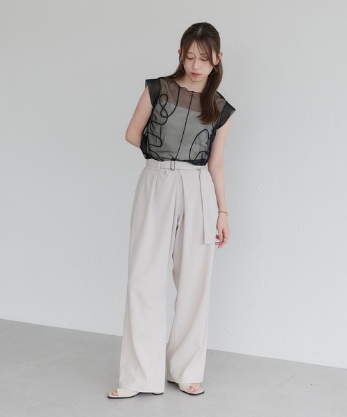 raffime（ラフィミー）の「アソートシアーノースリーブトップス（シャツ/ブラウス・レディース・ホワイト系その他/モカ/ミント/グリーン系その他/アイボリー/ブラウン系その他/ブラック・フリー）」の21枚目の写真